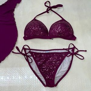 Venus sequin swimsuit with sarong